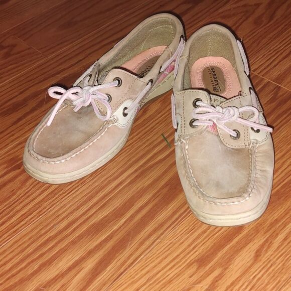 Sperry top sliders pink plaid ladies. Sz 6.5 EUC worn once or twice - Picture 1 of 9